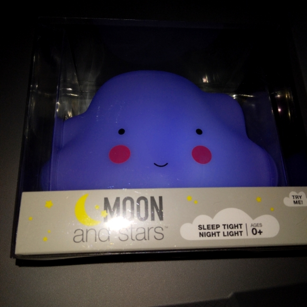 Moon and stars night light